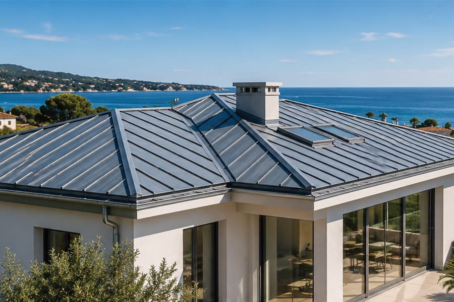 Toiture en zinc à Cagnes-sur-Mer